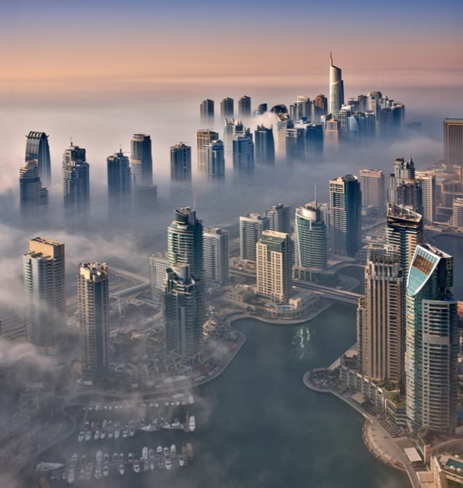 Modern city living in the UAE